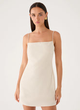 Bailee Mini Dress - Oatmeal