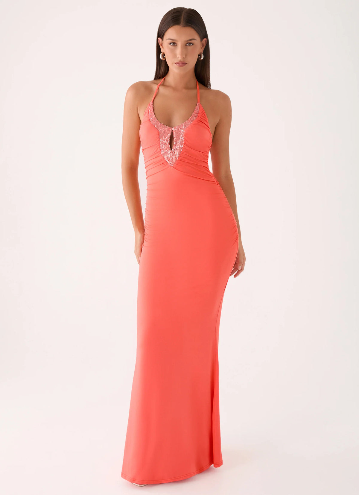 Aminata Maxi Dress - Burnt Coral